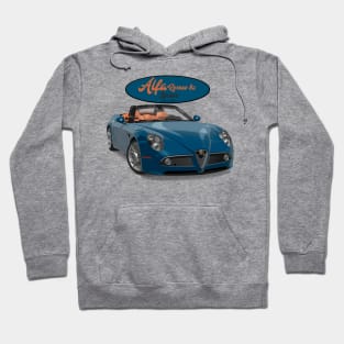 ALFA ROMEO 8C SPIDER Blue Hoodie